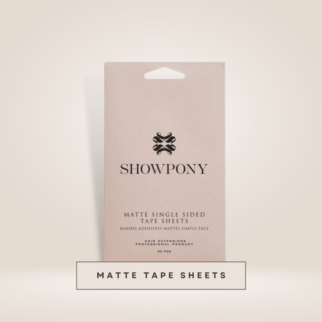 Matte Single Sided Tape Sheets 60pc Showpony Hair Retail Australia